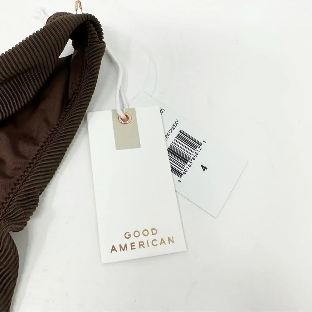 GOOD AMERICAN Ribbed Better Bikini Cheeky NWT in Size 4 (XL)